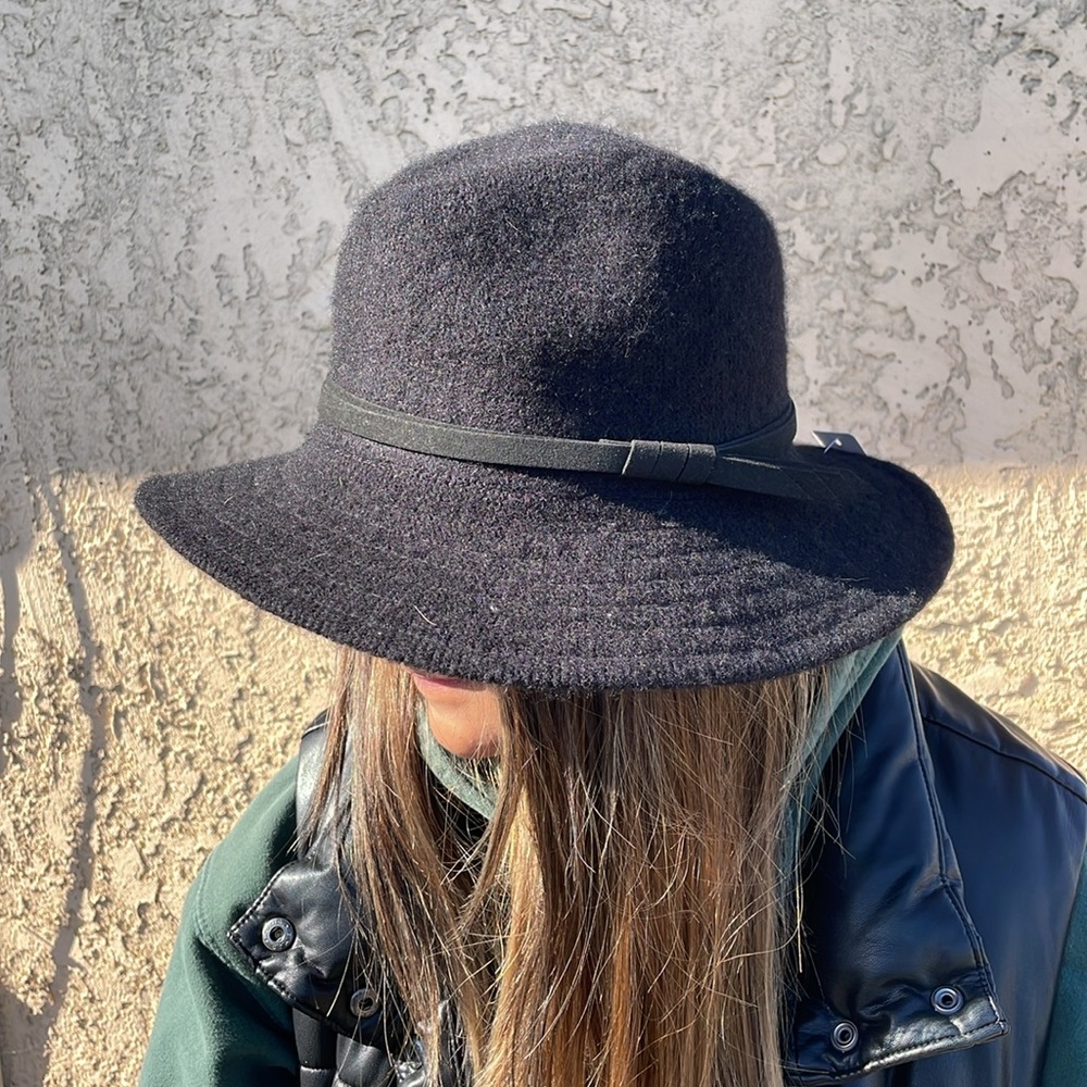 NWT Jeanne Simmons Wool Blend Black Hat